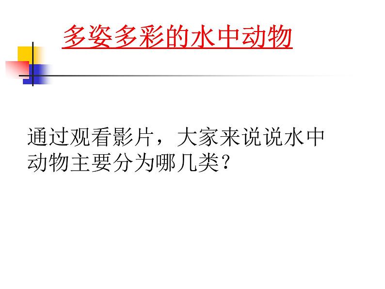 苏科版七下生物 10.1 水中的动物 课件02