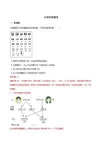 2021学年第四节 人的性别遗传精品课堂检测