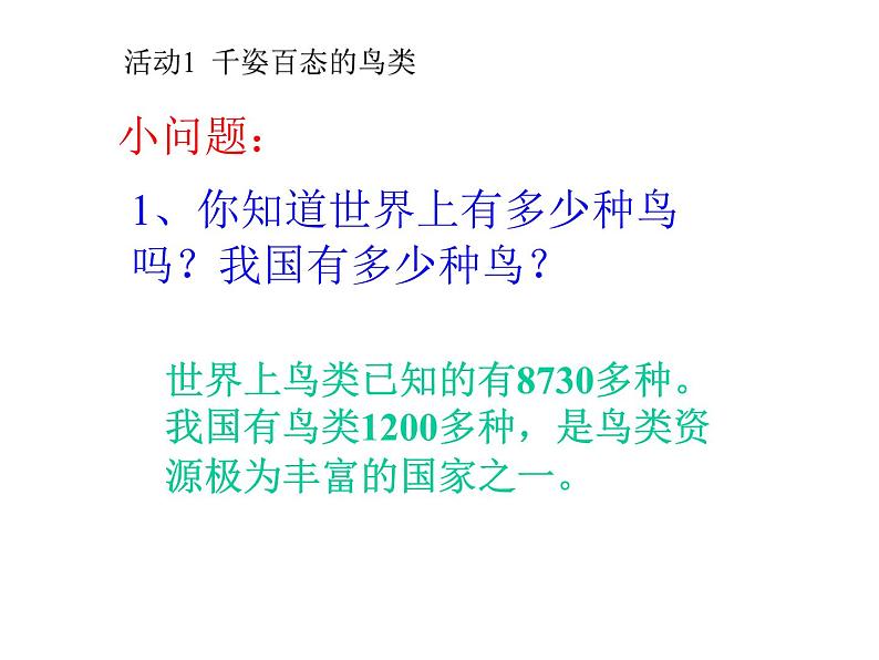 苏科版七下生物 12.1 鸟类 课件第2页