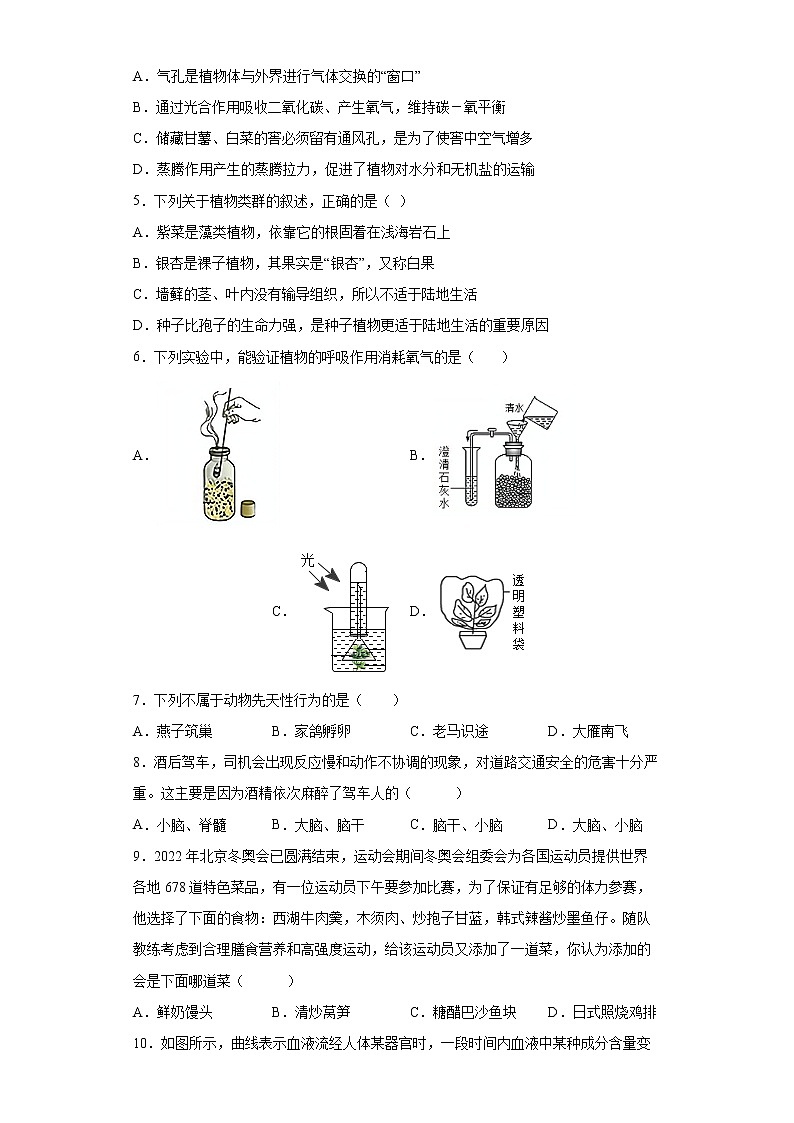 2022年山东省德州市陵城区第一次练兵考试（一模）生物试题(word版含答案)第2页
