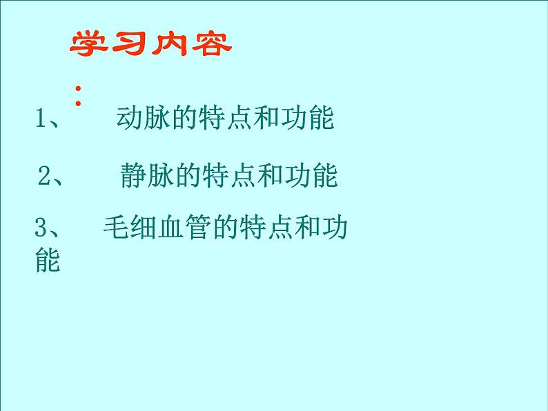 北京版七下生物  5.2.3 血管 课件第2页