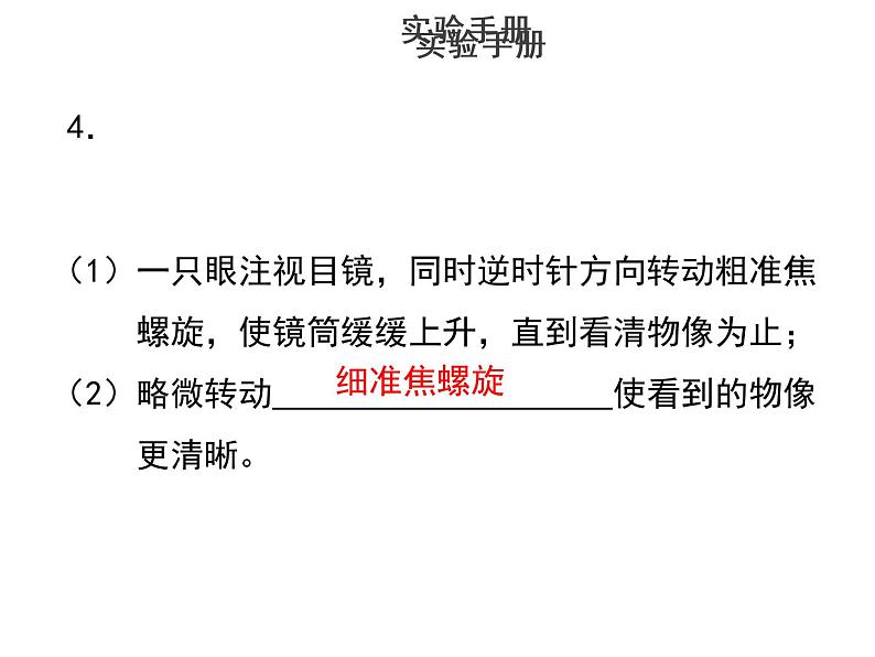 实验二使用显微镜观察根尖永久切片--2022年中考生物实验手册总复习课件PPT06