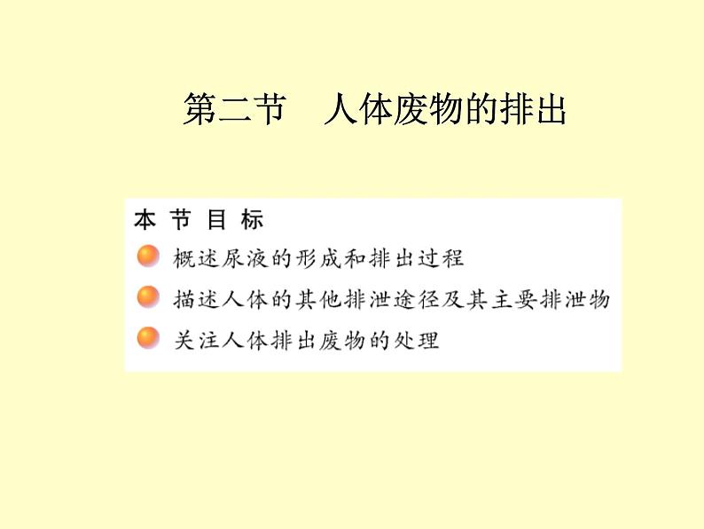 苏教版七年级下册生物 11.2人体废物的排出 课件01