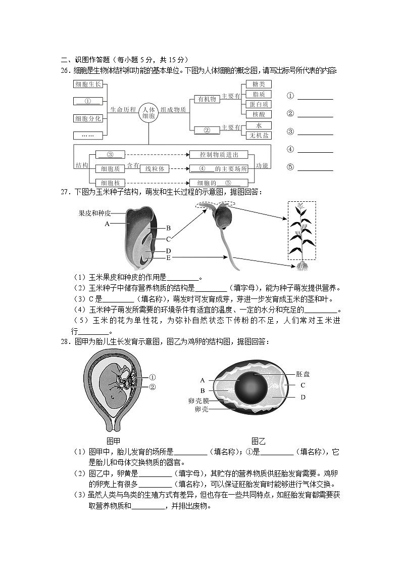 2021年湖南省长沙市中考生物试题（解析版）03