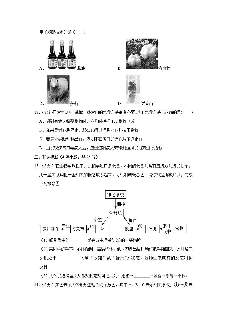 2021年湖南省永州市中考生物试题（解析版）第3页