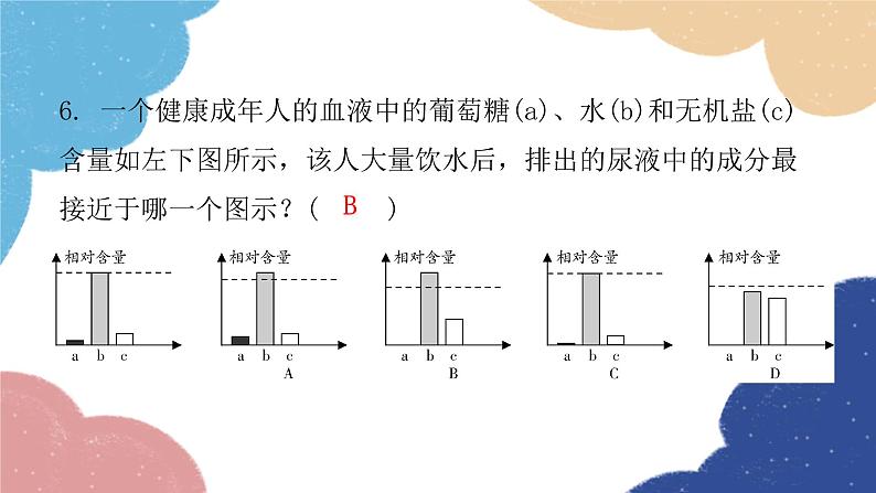 北师大版生物七年级下册 第11章 第2节 尿的形成与排出第2课时- 课件07