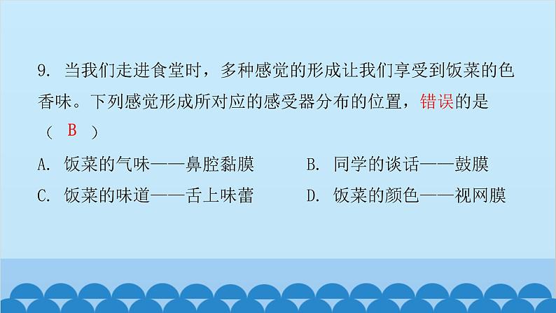 人教版生物七年级下册 第六章 第一节 人体对外界环境的感知（课件）08