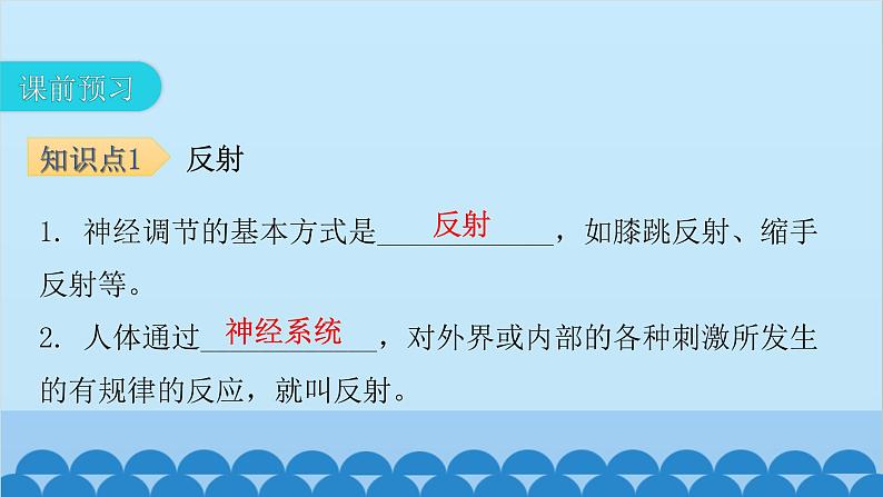 人教版生物七年级下册 第六章 第三节 神经调节的基本方式-（课件）第4页