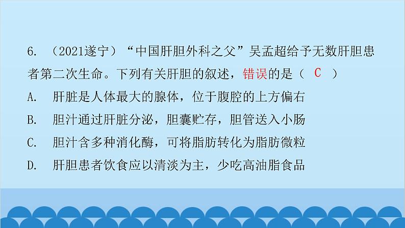 人教版生物七年级下册 第二章 第二节 消化和吸收（课件）07