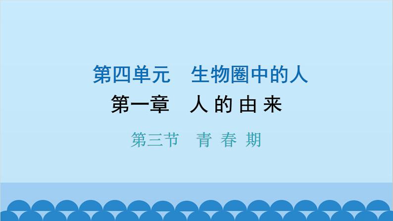 人教版生物七年级下册 第一章 第三节 青春期-（课件）01