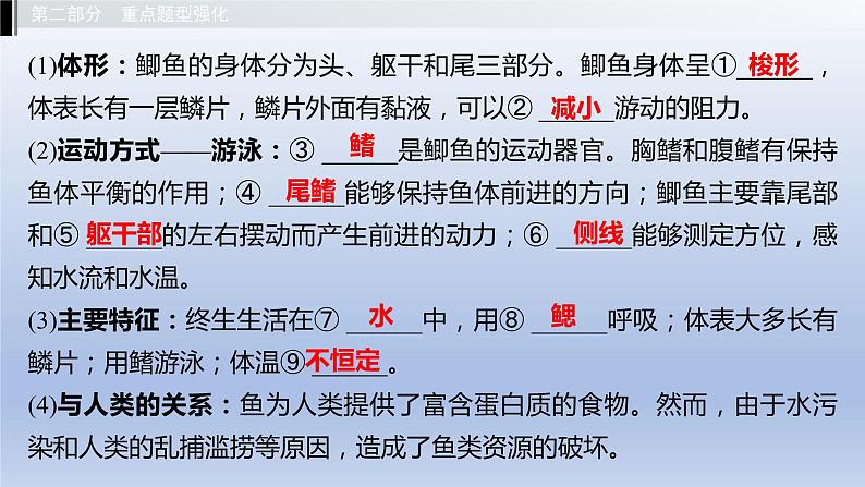 第一单元我们身边的生命世界第四章多种多样的动物课件2021年广西中考生物基础复习08