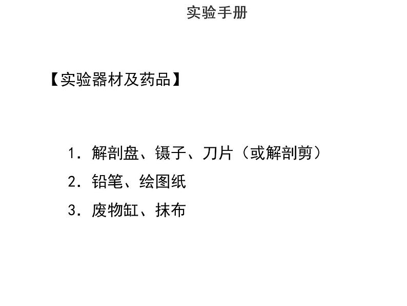 实验七观察双子叶植物--2022年中考生物实验手册总复习课件PPT第3页