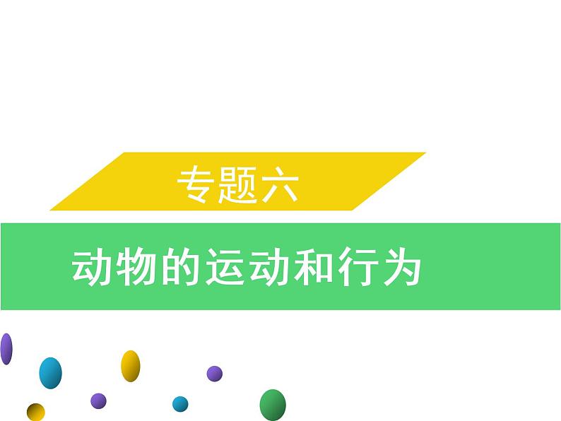 专题六　动物的运动和行为-素材（思维导图+考纲解读）-2022年中考生物总复习课件PPT第1页