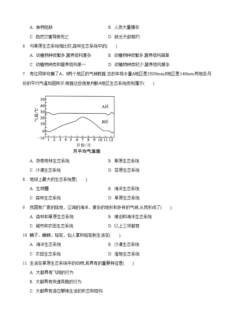3.1 多种多样的生态系统 第3课时-七年级生物上册 课件+练习（苏科版）02