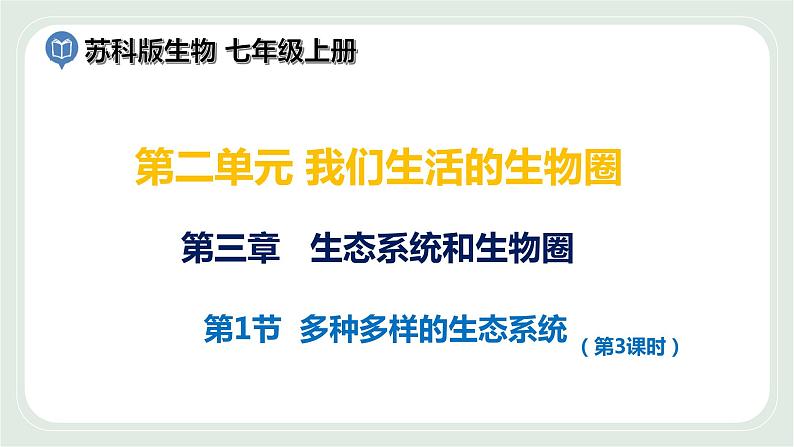 3.1 多种多样的生态系统 第3课时-七年级生物上册 课件+练习（苏科版）01