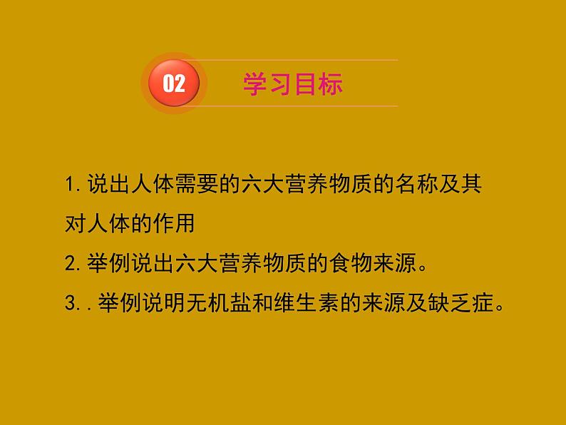 济南版七年级下册生物 1.1食物的营养成分 课件第5页