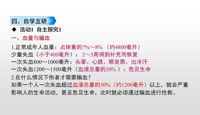 4.4.4输血与血型课件-2021-2022学年人教版生物七年级下册第6页