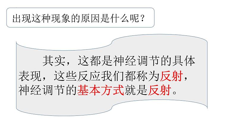 4.6.3神经调节的基本方式课件2021-2022学年人教版七年级生物下册02