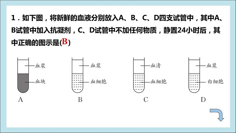 4.4.1流动的组织——血液课件2021-2022学年人教版生物 七年级下册第5页