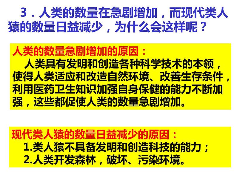 4.1.1人类的起源和发展课件2021——2022学年人教版七年级生物下册第8页