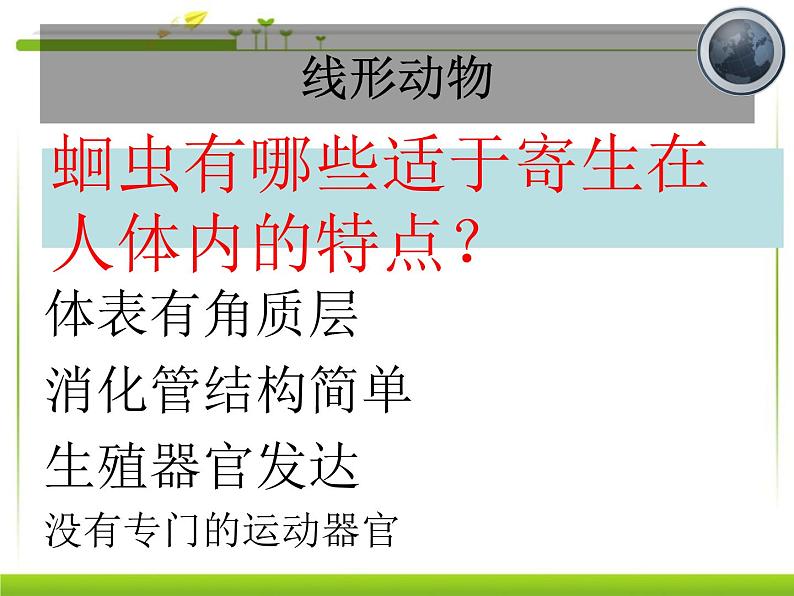 5.1.2  线形动物和环节动物 课件第5页