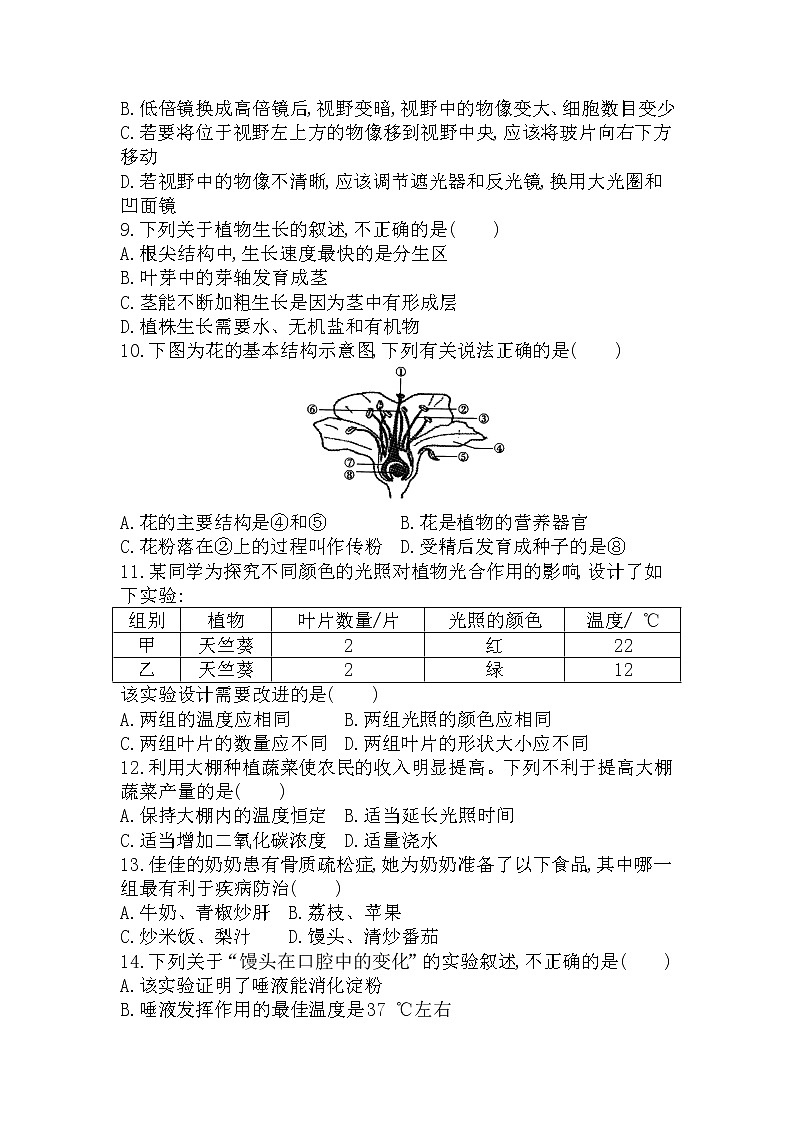 2022年云南省初中学业水平考试模拟卷二（含答案）第2页