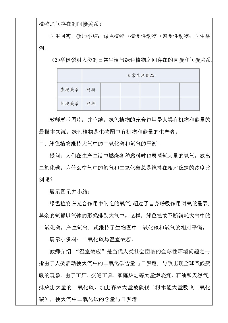 7.1《绿色植物在生物圈中的作用》课件PPT+教案+同步练习02