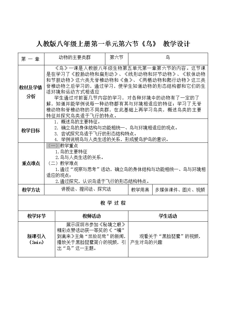5.1.6《鸟》课件+教案+习题01