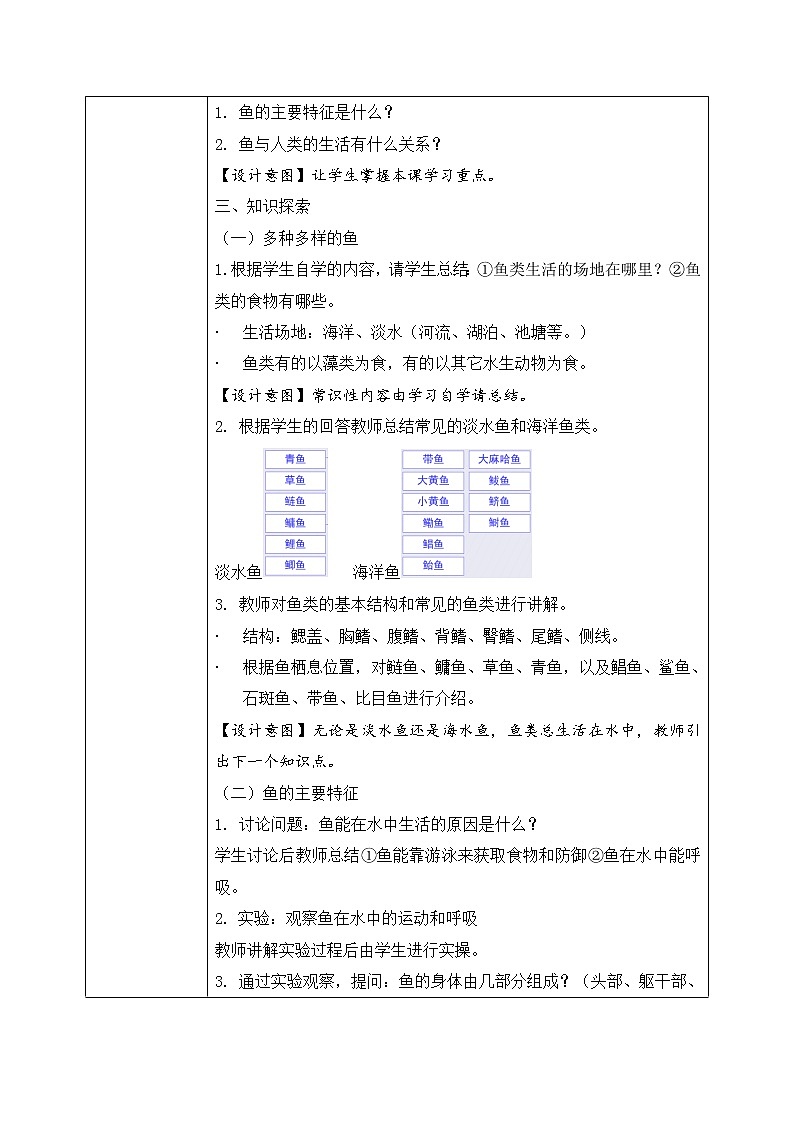 第一章第四节《鱼》课件+教案02