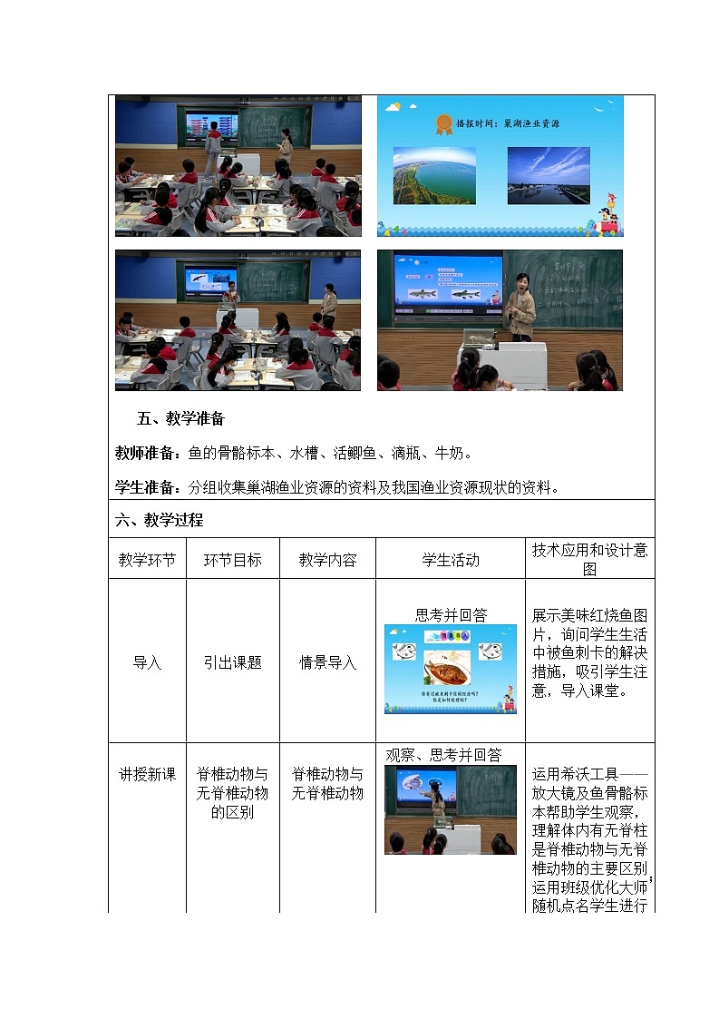 人教版生物八年级上册5.1.4《鱼》教案03