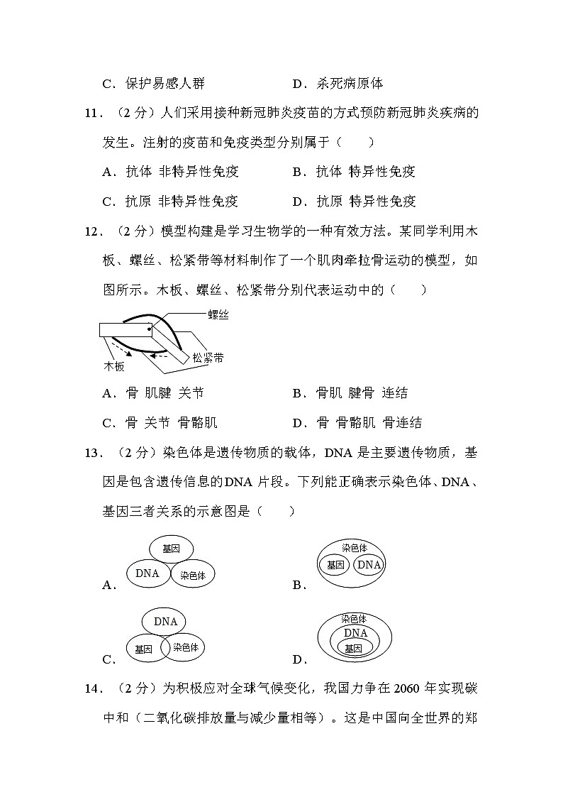 2022年广西百色市中考生物试卷解析版03