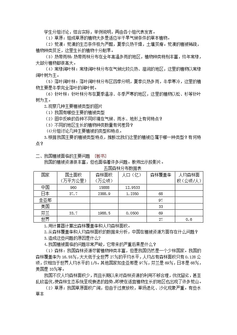 3.6《爱护植被，绿化祖国》-教学设计第2页