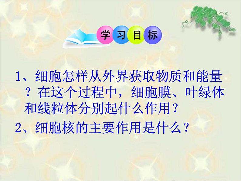 《细胞的生活》教学课件第3页