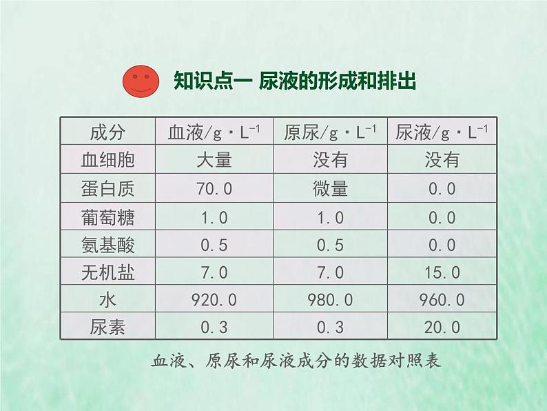 苏教版七年级生物下册第4单元生物圈中的人第11章人体内的废物排入环境第2节人体废物的排出2课件02