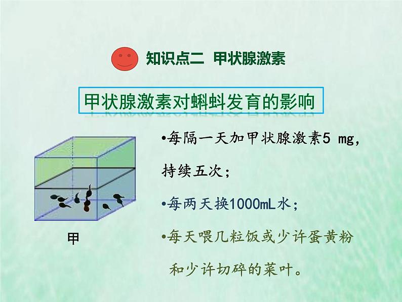 苏教版七年级生物下册第4单元生物圈中的人第12章人体生命活动的调节第1节人体的激素调节1课件08