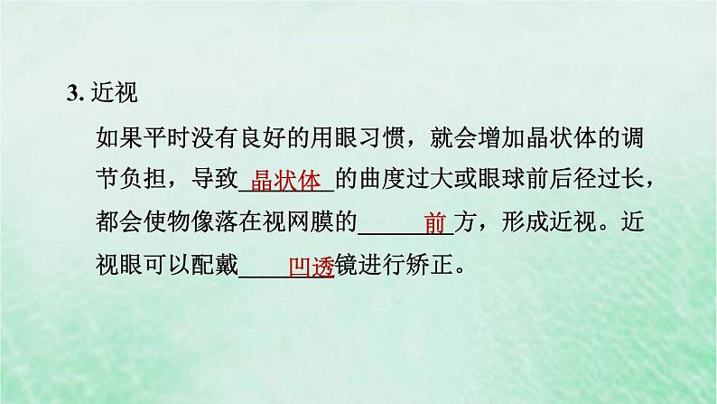 人教版七年级生物下册期末复习冲刺第6章人体生命活动的调节课件05