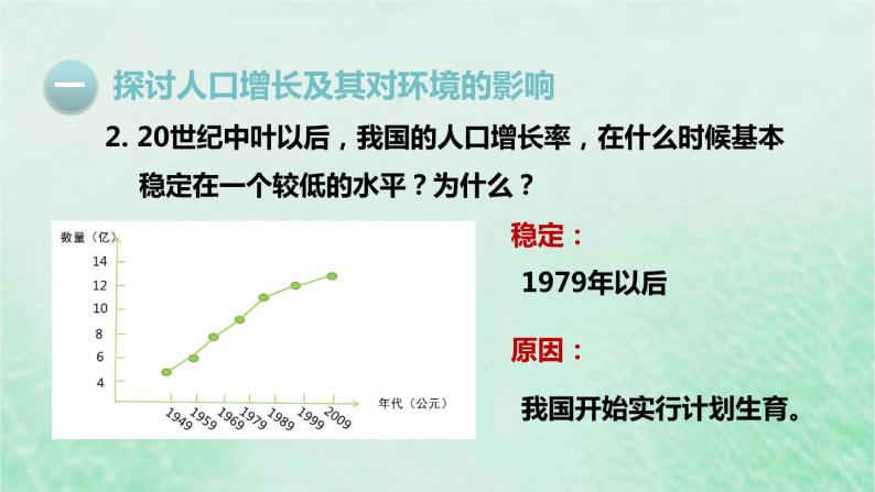 人教版七年级生物下册第4单元生物圈中的人第7章人类活动对生物圈的影响第1节分析人类活动对生态环境的影响课件07