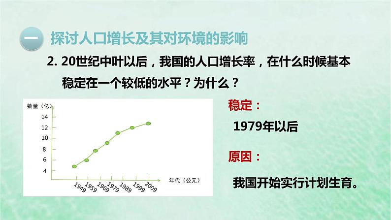 人教版七年级生物下册第4单元生物圈中的人第7章人类活动对生物圈的影响第1节分析人类活动对生态环境的影响课件07