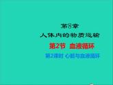 2022年北师大版生物七年级下册同步教学课件第4单元生物圈中的人第9章人体内的物质运输第2节血液循环第2课时心脏与血液循环