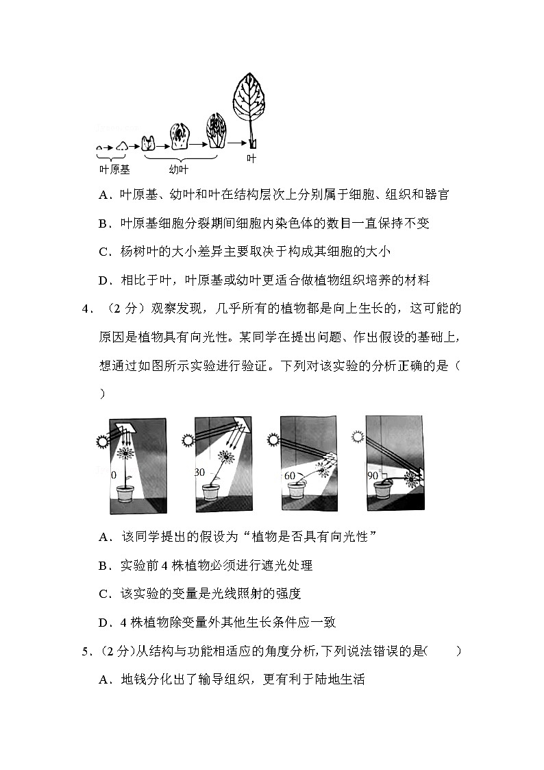 2022年山东省潍坊市中考生物试卷解析版02