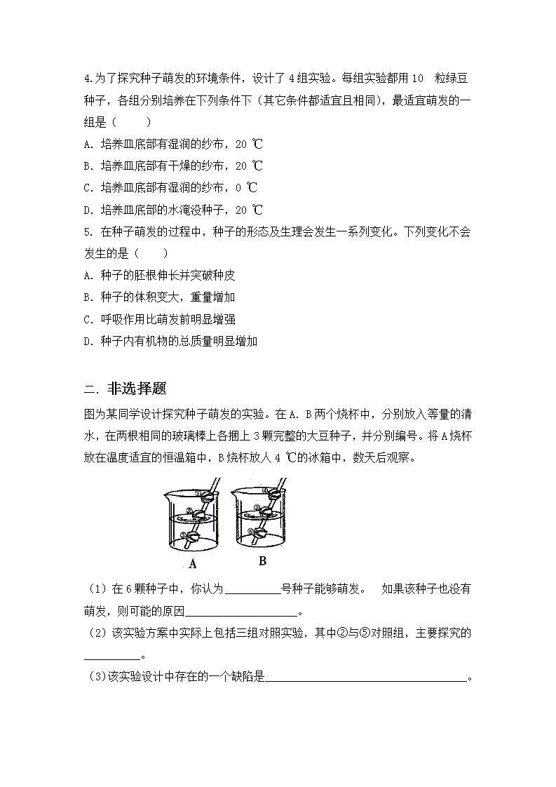 【核心素养目标】人教版 (新课标)初中生物七年级上册3.2.1《种子的萌发》课件+教案+同步分层练习（含答案）03