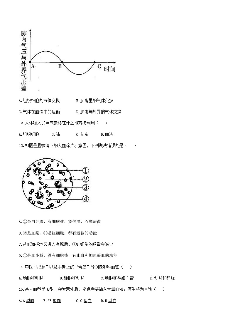 安徽省蚌埠市2021-2022学年七年级下学期期末生物试题(word版含答案)03