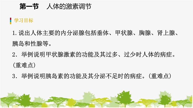 苏教版七年级生物下册 第十二章 第一节　人体的激素调节课件第3页