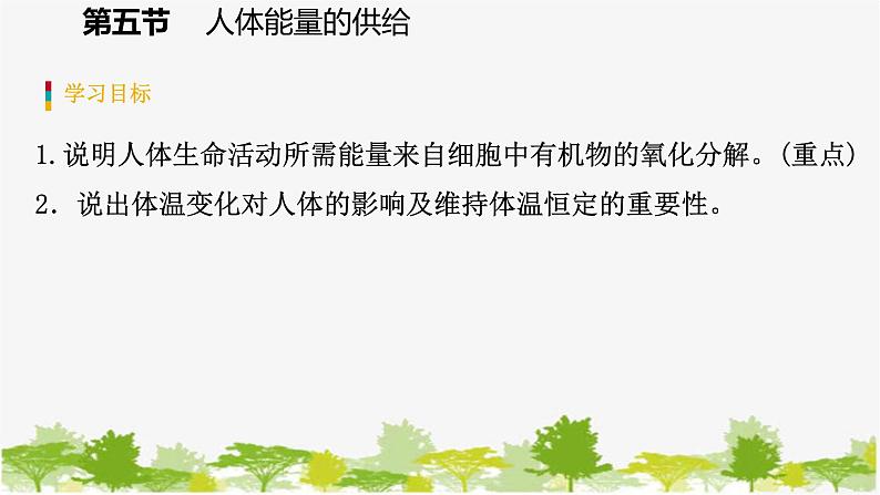 苏教版七年级生物下册 第十章 第五节  人体能量的供给课件第3页