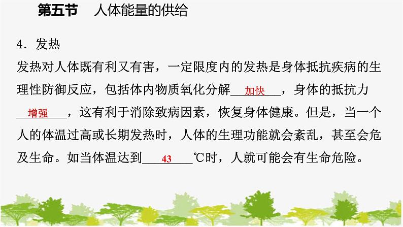 苏教版七年级生物下册 第十章 第五节  人体能量的供给课件第8页