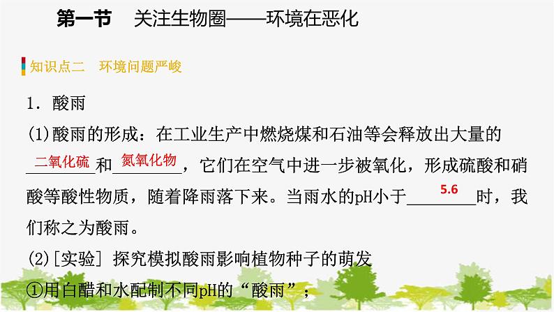 苏教版七年级生物下册 第十三章 第一节　关注生物圈——环境在恶化课件06