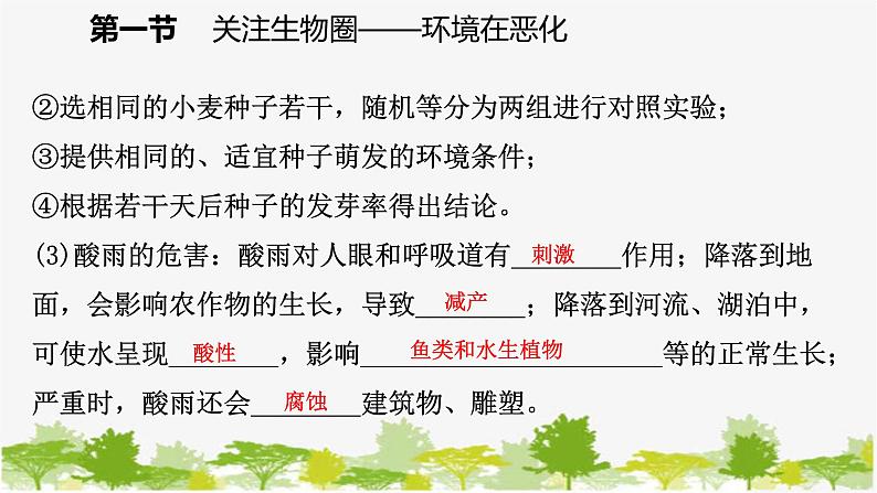 苏教版七年级生物下册 第十三章 第一节　关注生物圈——环境在恶化课件07