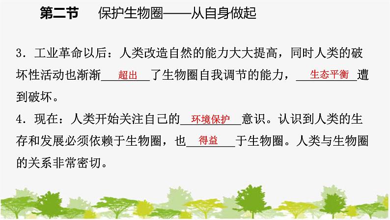 苏教版七年级生物下册 第十三章 第二节　保护生物圈——从自身做起课件05