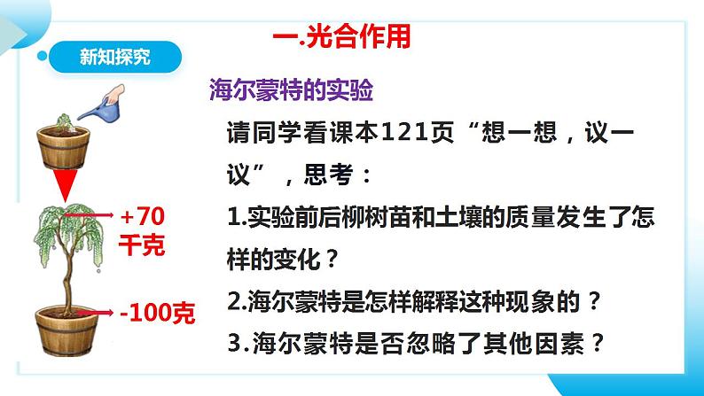 【核心素养目标】人教版 (新课标)初中生物七年级上册3.5.1《光合作用吸收二氧化碳释放氧气》课件+教案+同步分层练习（含答案）06