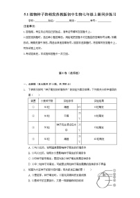 初中生物苏教版七年级上册第一节 植物种子的萌发精品巩固练习